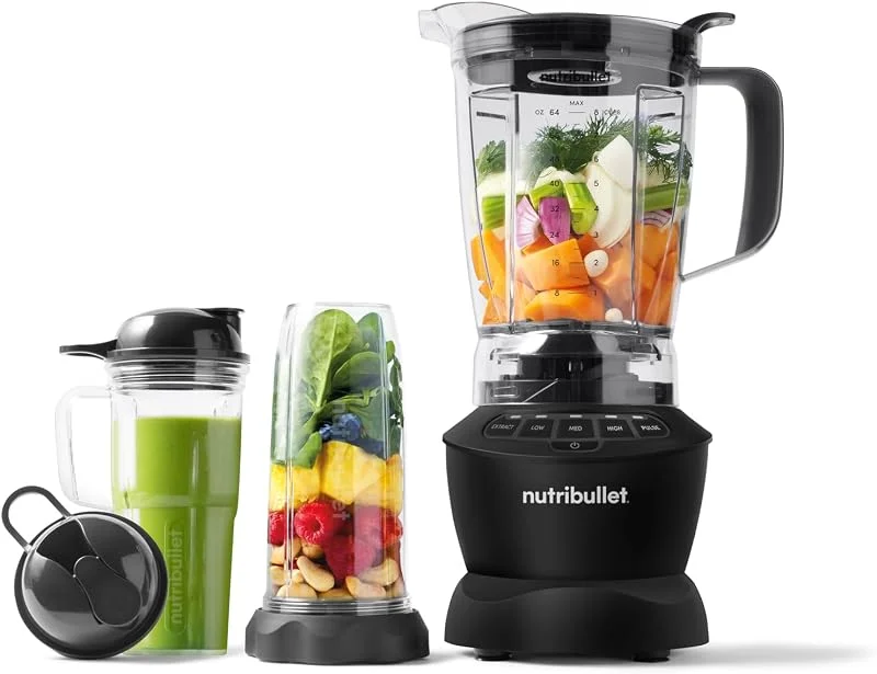NutriBullet NBF-28500-1007DG Blandare, Svart, Genomskinlig, 1, 6 L — Kök & Hushåll