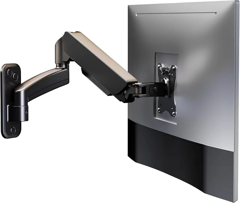 WORLDLIFT Monitor väggfäste VÄRLDSLÖSNINGSMÄN för skärmar 17–32 tum LED, LCD, TV-skärm upp till 9 kg, bildskärmhållare med full justerbar gasfjäder, VESA 75 x 75, 100 x 100 mm — TV och streaming
