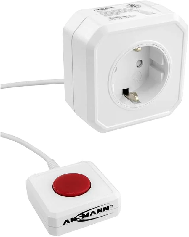 ANSMANN Energibesparande uttag "AES3.2 Zerowatt", självlärande stand-by-avstängning med en knapptryckning, programmerbar för PC, TV, soundbar, konsol och mycket mer, 1 styck — TV och streaming