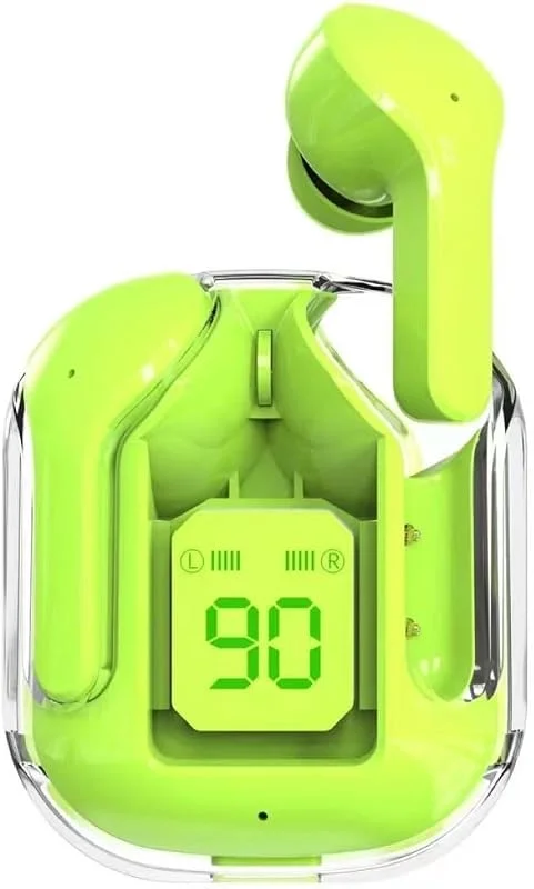Ziyan Bluetooth-hörlurar, trådlösa Bluetooth 5.4-in-ear hörlurar sport spelheadset brusreducering hörlurar bas pekkontroll för alla hörlurar (grön) — Hörlurar och ljud