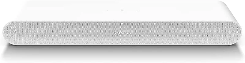 Sonos Ray Soundbar – allt-i-ett-kompakt och elegant soundbar med Blockbuster-ljud för filmer, spel och wifi-musikstreaming, kompatibel app och Apple AirPlay, i vitt — TV och streaming
