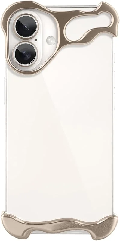 Telefonskal för iPhone 16, ramlös minimalistisk design, med kamera- och linsskydd, mycket personlighetsframhävande — Mobil och surfplatta