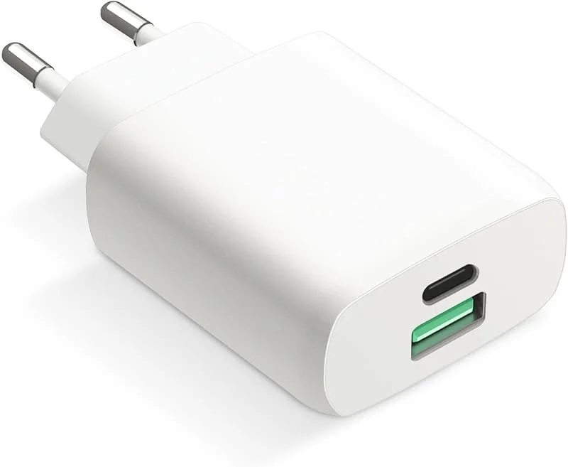 30W USB-C Laddare, 2-Portars GaN PD Strömadapter — Mobil och surfplatta