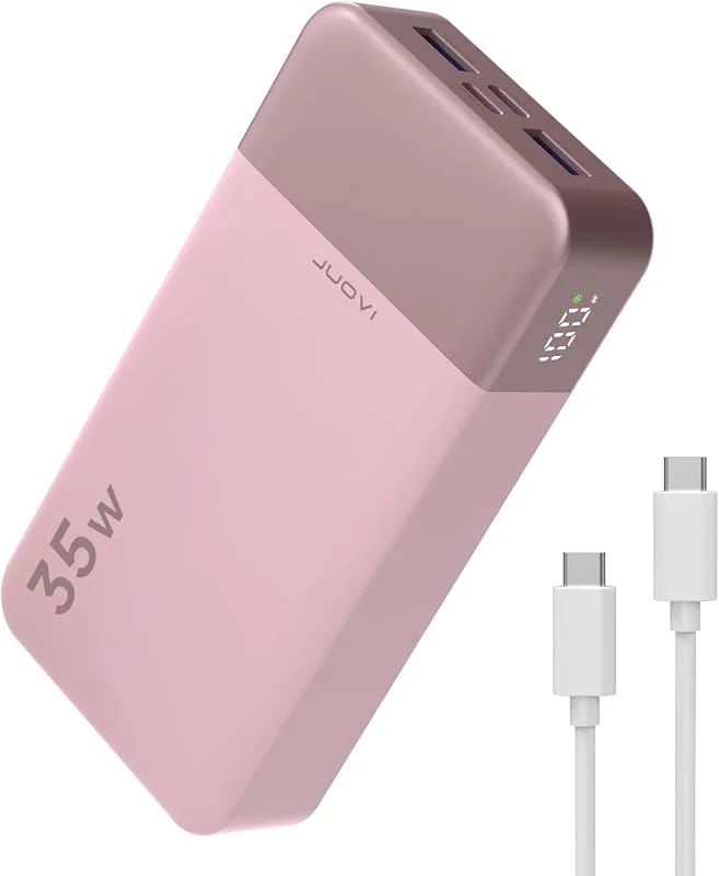JUOVI Power Bank 35W 20000mAh Bärbar Laddare Snabb Laddning — Mobil och surfplatta