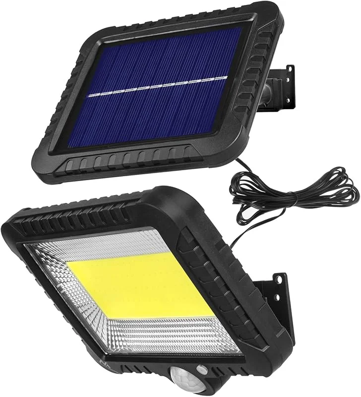 Maclean MCE438 LED-strålkastare med rörelsesensor strålkastare solcellsvägglampa skymningssensor solcell IP44 5 W 400 lumen 6000 K kall vit (1 x st.) — Smart belysning