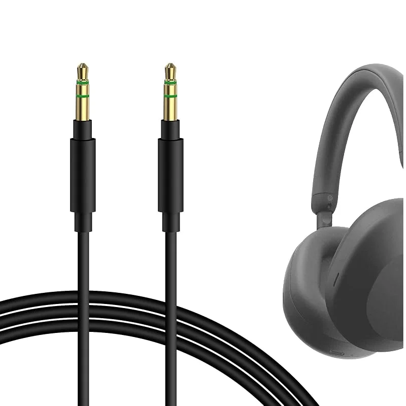 Geekria ljudkabel kompatibel med Sony WH-1000XM6, 1000XM5, 1000XM4, XB920N, XB910N, CH720N och ULT Wear, 3, 5 mm till 3, 5 mm stereoersättningskabel, 1, 2 m — Hörlurar och ljud