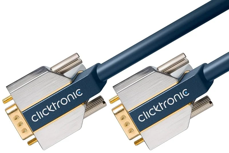 Clicktronic avancerad VGA-anslutningskabel (skärmkabel, 15-polig, 1 m) — Datortillbehör