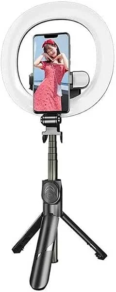 Puluz Selfie stick, tripod with LED light ring — Mobil och surfplatta