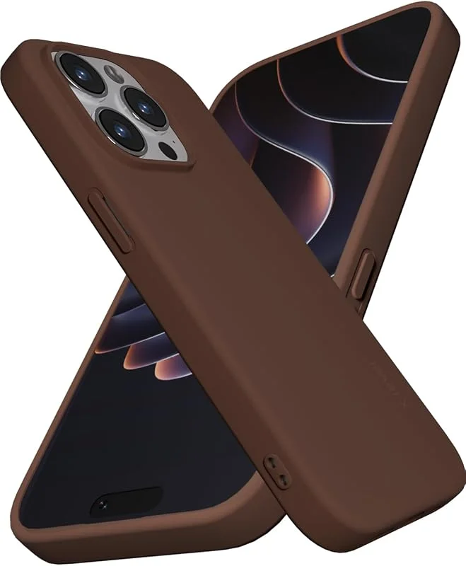 X-level Skal Kompatibelt med iPhone 14 Pro Fodral, Tunn Telefonskal Silkeslen Mjuk Smal Skydd för iPhone 14 Pro 5G - Brun — Mobil och surfplatta
