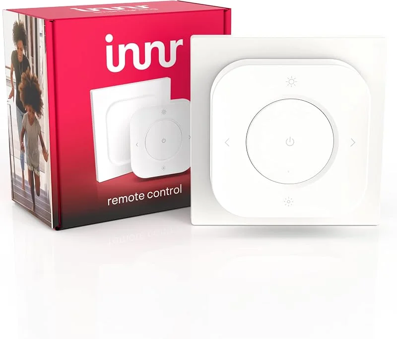 Innr Fjärrkontroll för trådlös styrning av smart, dimbara LED-lampor (Zigbee & WiFi) 5-nyckels fjärrkontroll, RC 250 — Smarta hem