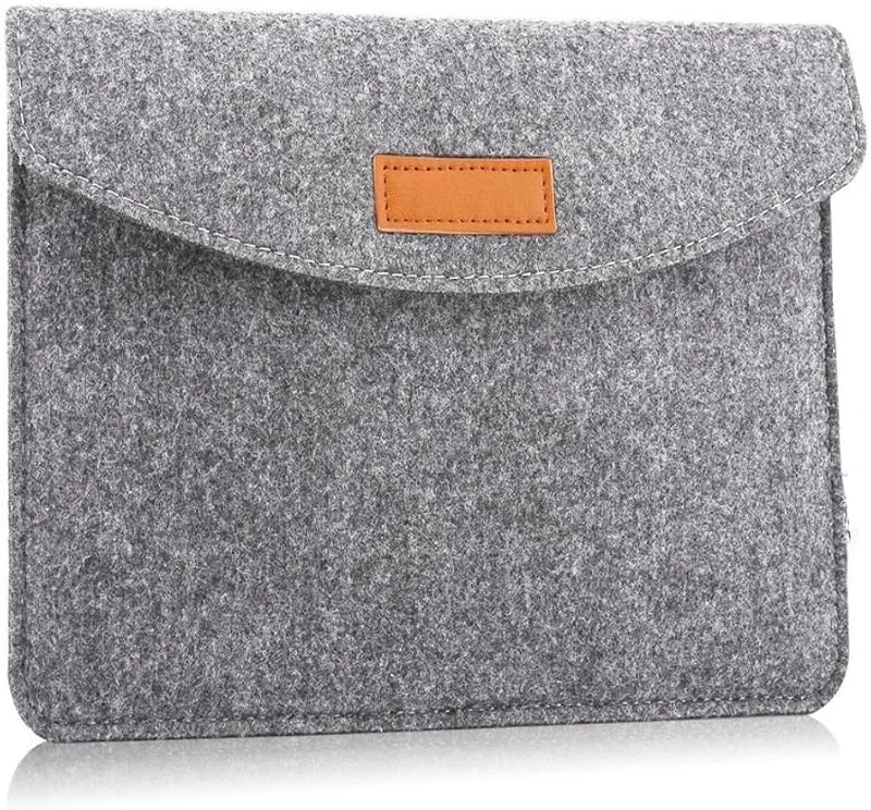 13–13, 3 tums laptopväska filt laptopväska med extra förvaringsväska ultralätt smal bärbar dator surfplatta fodral skydd portfölj grå — Mobil och surfplatta