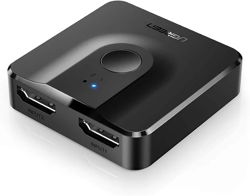 UGREEN HDMI-switch 4K60Hz, dubbelriktad HDMI-splitter, 1 in 2 ut, 2 in 1 ut — TV och streaming