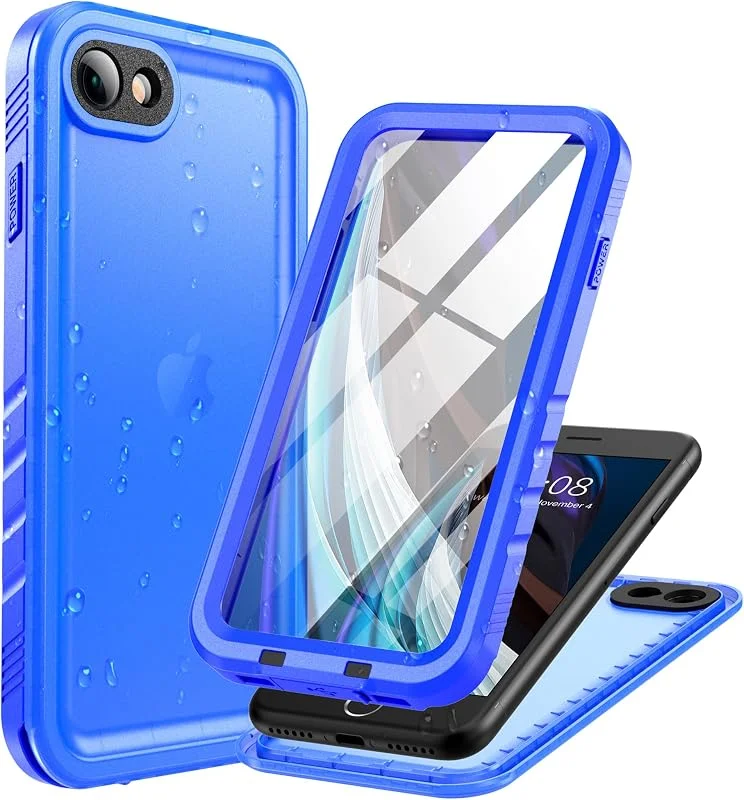 Cozycase Top 360 Vattentätt Stöttåligt Skal för iPhone SE 2022 2020 8 7 — Mobil och surfplatta