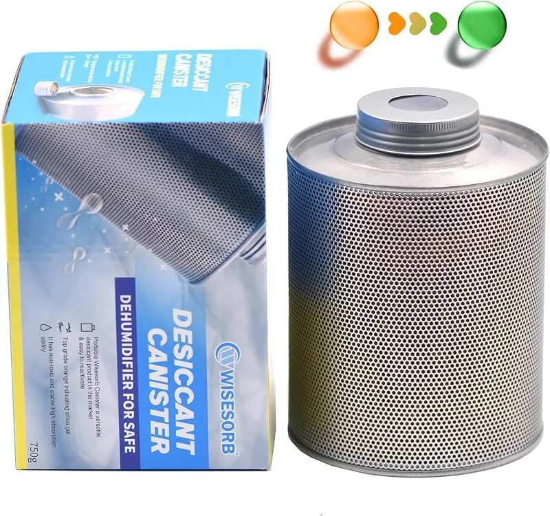 WiseSorb – 750 g (1, 65 lbs) återanvändbar kiselgelavfuktare med orange-till-grön indikator – perfekt för kassaskåp, garderober, husbil, båt – effektivt fuktskydd — Hushållselektronik