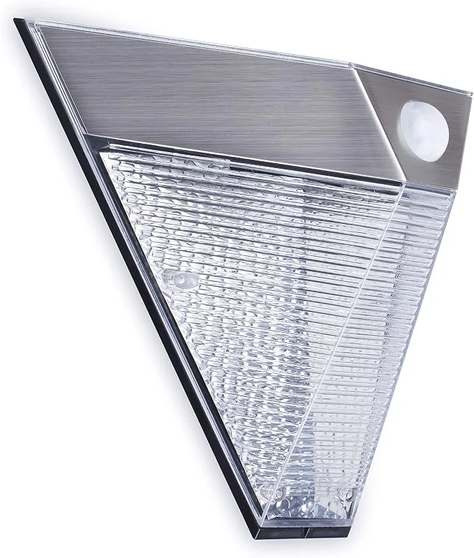 Smartwares Vägglampa – Soldriven – Rörelsedetektor, 19 x 12, 5 x 24 cm, metall — Smart belysning
