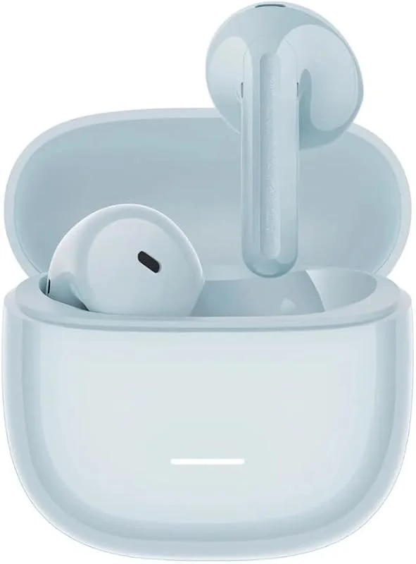 XIAOMI Redmi Buds 8 aktiva trådlösa öronsnäckor, 14, 2 mm dynamiska drivrutiner, klart samtal, Bluetooth 5.4, anslutning med flera enheter, 37-timmars batteritid, halv-i-örat ekonomisk design – blå — Hörlurar och ljud