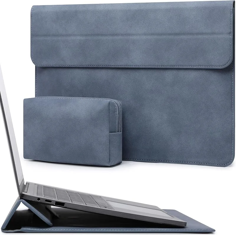 HYZUO 13 Tum Laptopväska Fodral med Stativfunktion, Haze Blå — Mobil och surfplatta