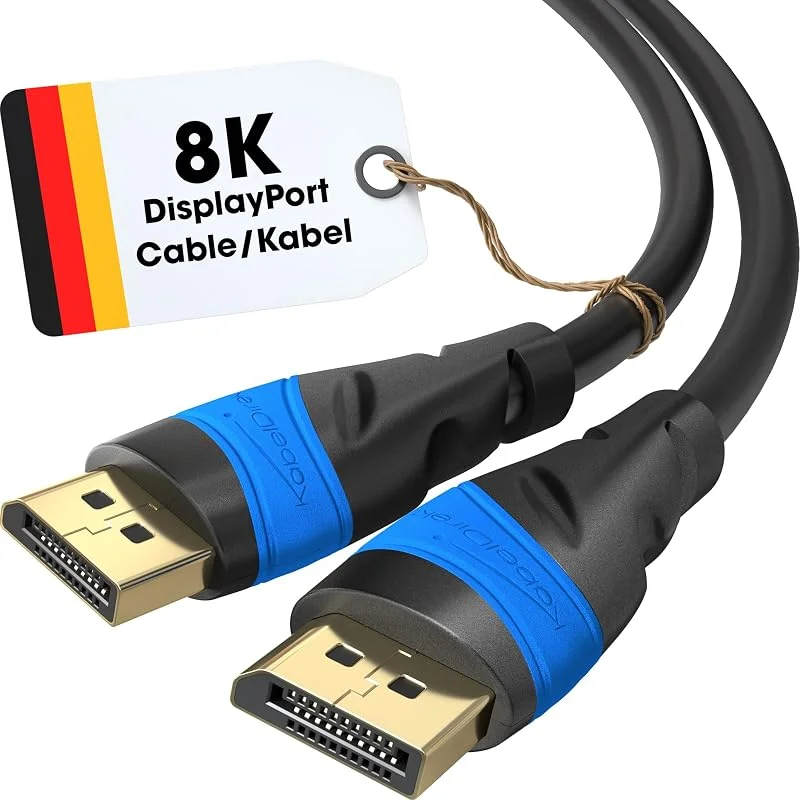 KabelDirekt – 8K DisplayPort Kabel – 3m — Laddning och kablar