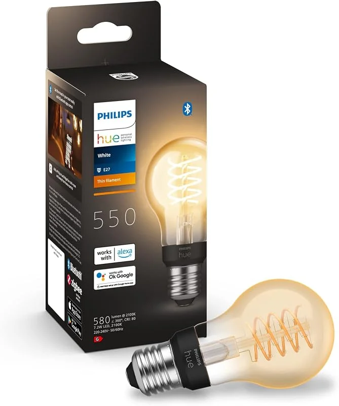 Philips Hue Filament-lampa, A60, E27 — Smarta hem
