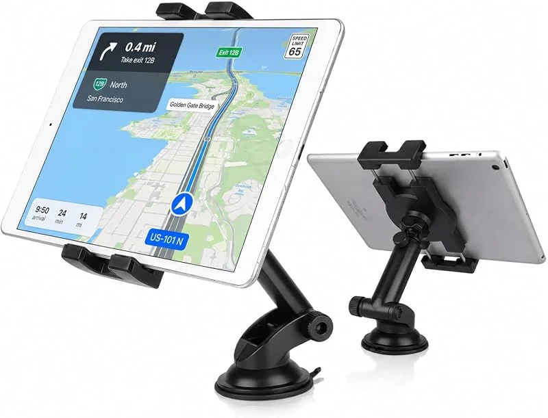 Linkstyle Surfplattehållare, 360° roterande Biltelefonhållare Sugkopp Tablet Hållare för Bilar Instrumentbräda för 5.5-11 tums Enheter — Mobil och surfplatta