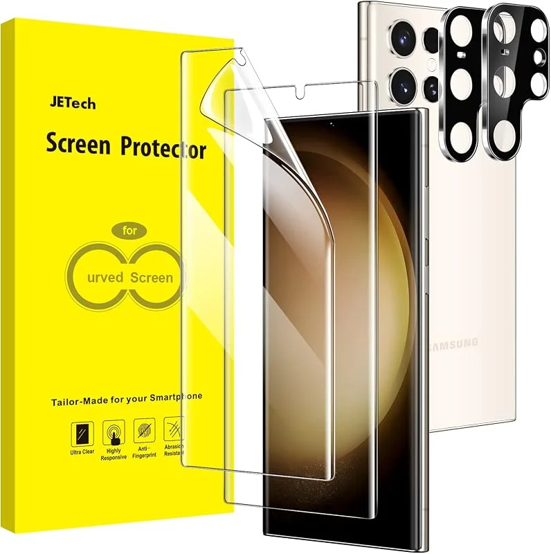 JETech TPU Skärmskydd för Samsung Galaxy S23 Ultra, 2+2-Pack — Mobil och surfplatta