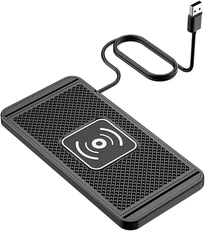 15W Trådlös Laddare Induktiv Laddstation Bil, Bil Halkfri Trådlös Laddningsmatta För Billaddningsmatta Med 40W USB C Billaddare För S23, S22, Telefon 15, 14, 13, 12 (1M Kabel) — Mobil och surfplatta