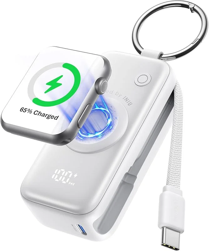INIU Power Bank, 5000mAh 20W Snabbladdning Bärbar Laddare för Apple Watch — Mobil och surfplatta