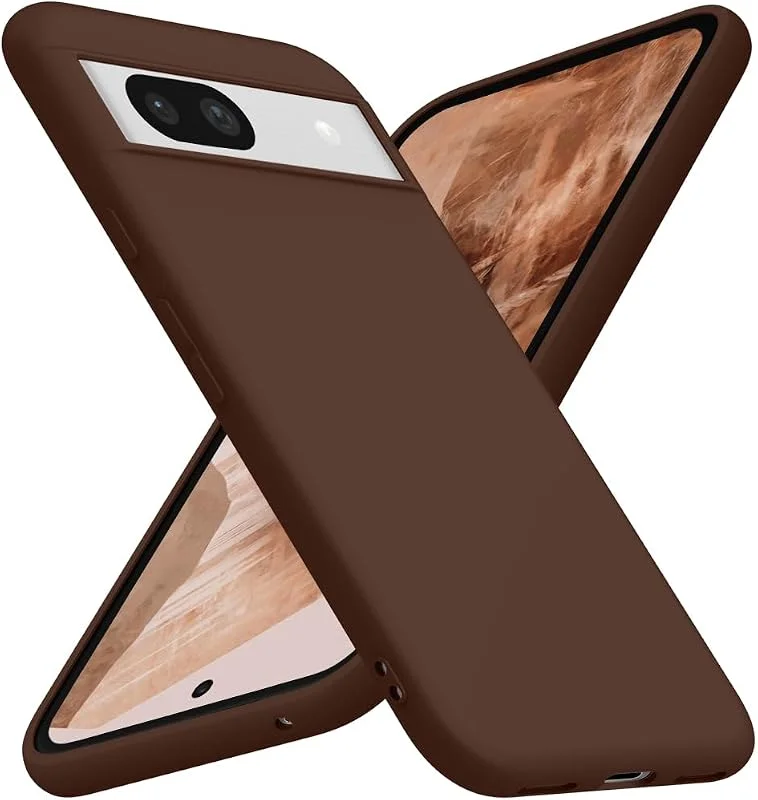 X-level Skal Kompatibelt med Google Pixel 8a Fodral, Tunn Telefonskal Silkeslen Mjuk Smal Skydd för Pixel 8a 5G - Brun — Mobil och surfplatta