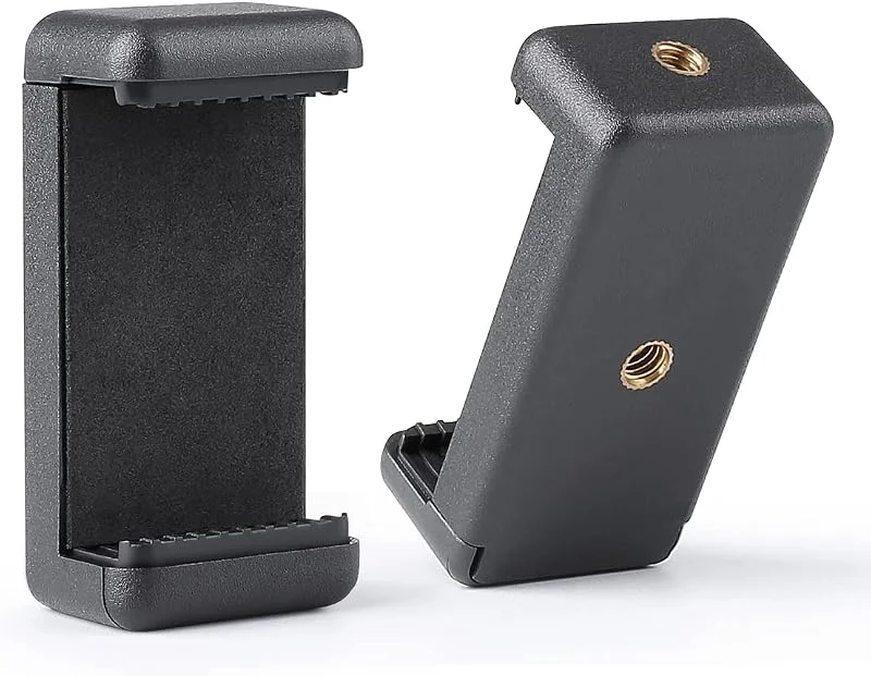 Zeadio Smartphone stativfäste, mobiltelefonhållare adapter, selfiepinne monopod justerbar klämma för iPhone, Samsung, Huawei, Sony, LG, ZTE och alla telefoner — Mobil och surfplatta
