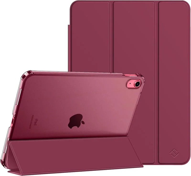 Fintie fodral för iPad (A16) 11. Generation, iPad 10. Gen, vinröd — Mobil och surfplatta