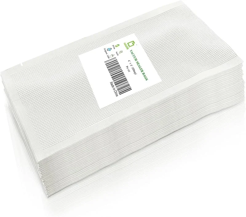 CANLENPK 10x15 cm, 4x6 tum Liten Vakuumförseglare Påsar Små Vakuumförseglingspåsar, Vakuumtätningspåsar Matförvaringsväska, Försegla Måltid Mellanmål Fruktmutter, Sous Vide Tätningsbara Påsar (100st) — Kök & Hushåll