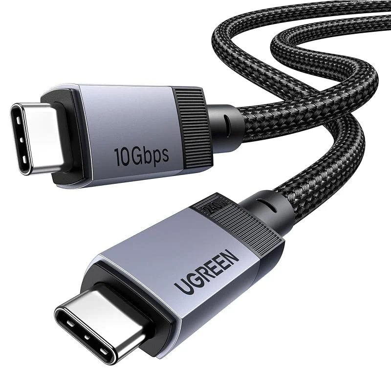 UGREEN 10 Gbps USB-C kabel med 240W snabbladdning, 4K videoöverföring — Mobil och surfplatta