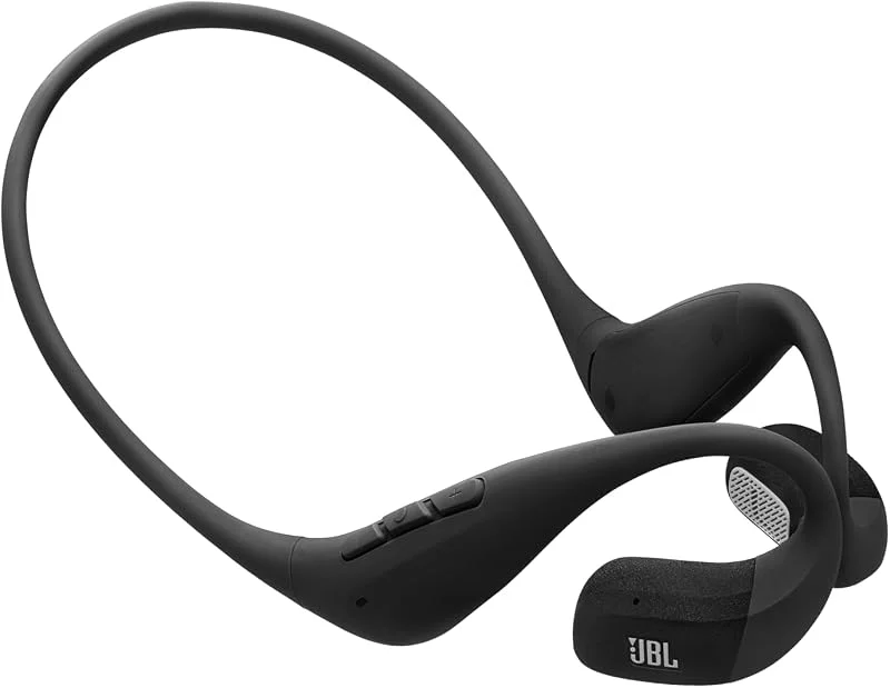 JBL Endurance Pace, Open-Ear Sporthörlurar, Svart, Grå — Hörlurar och ljud