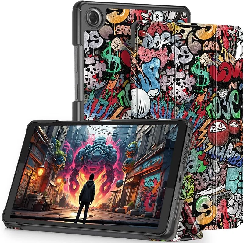 Fodral för Lenovo Tab One 8, 7 tum (TB305XU, FU), fodral med automatisk viloläge, aktivering, målad — Mobil och surfplatta