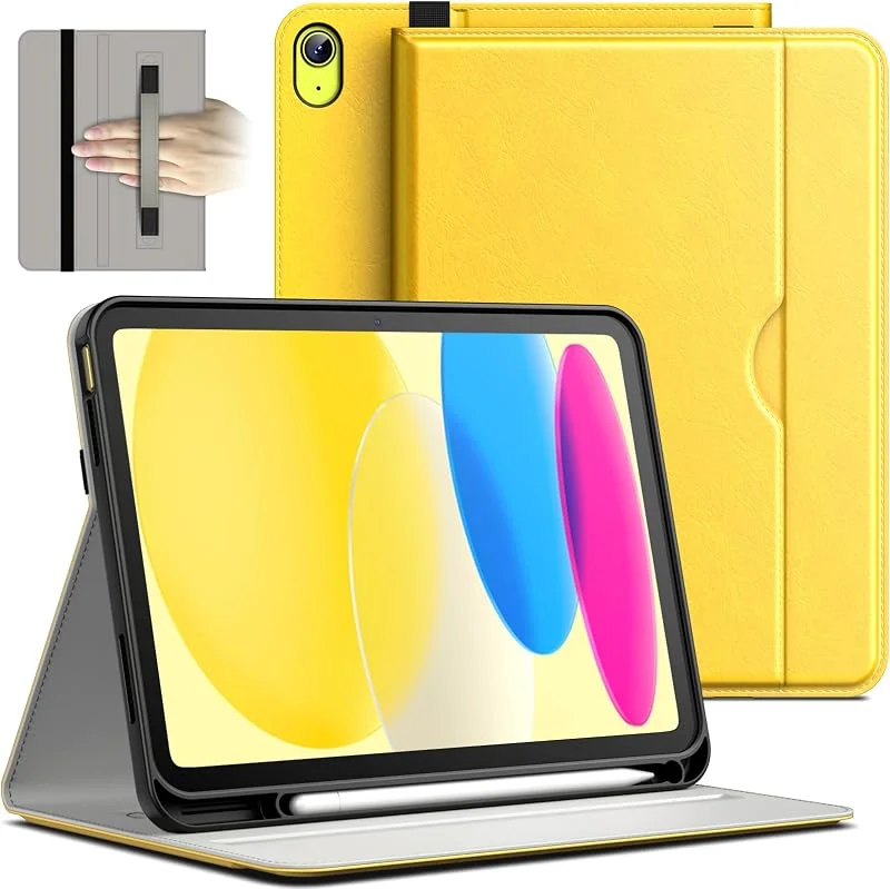 JETech Business Fodral för iPad (A16) 11:e, 10:e Gen., Gul — Mobil och surfplatta
