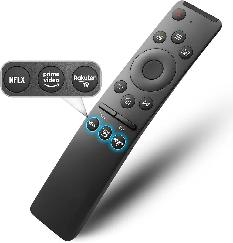 Universell fjärrkontroll för Samsung-Smart-TV-Ersättningsfjärrkontroll — Laddning och kablar