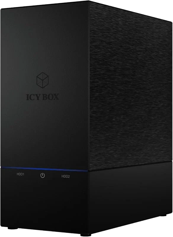 ICY BOX Externt RAID-system (0, 1, Single, Large) för 2x 3, 5-tums SATA-hårddiskar, USB 3, 0 (UASP), SATA III, fläkt, svart, IB-RD3621U3 — Hårvård