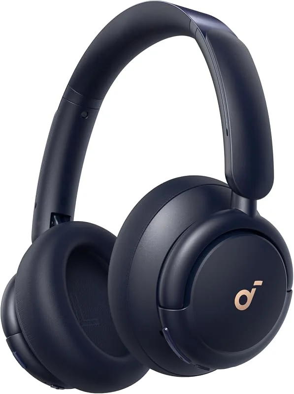 soundcore Q30 av Anker, Hybrid Aktiv Brusreducering Huvudtelefoner med Flera Läge, Hi-Res Ljud, Anpassad EQ via App, 50 Timmars Speltid, Bekväm Passform, Bluetooth, Multipunktsanslutning (Blå) — Hörlurar och ljud