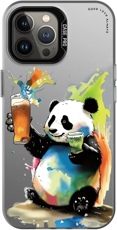 YUXING Fodral för OnePlus 15 med blomma djur graffiti konstmönster design svart baksida smal tunn stötsäker stötfångare skyddsfodral panda — Mobil och surfplatta