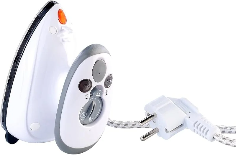 Sichler Haushaltsgeräte mini strykjärn: Kompakt Ångstrykjärn, för resor och semester, 110 & 230 Volt (resestrykjärn, miniångstrykjärn, tröja) — Hushållselektronik