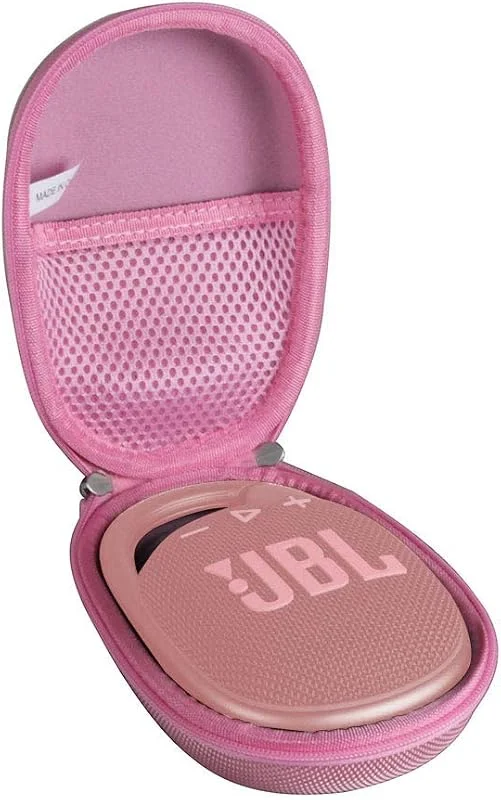 Hårt resefodral för JBL Clip 4 - Bluetooth bärbar högtalare av Hermitshell(rosa) — Hörlurar och ljud