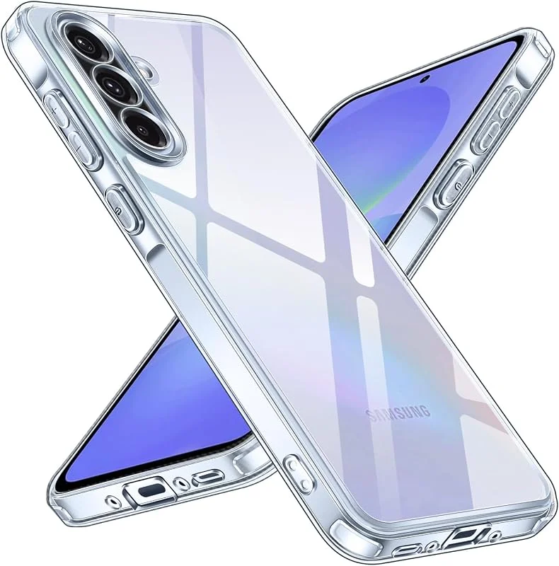 iVoler Genomskinligt fodral tåligt mot gulnande för Samsung Galaxy A36 5G, skyddar mot stötar, militär standard, fodral baksida hårt tunt och reptåligt — Mobil och surfplatta
