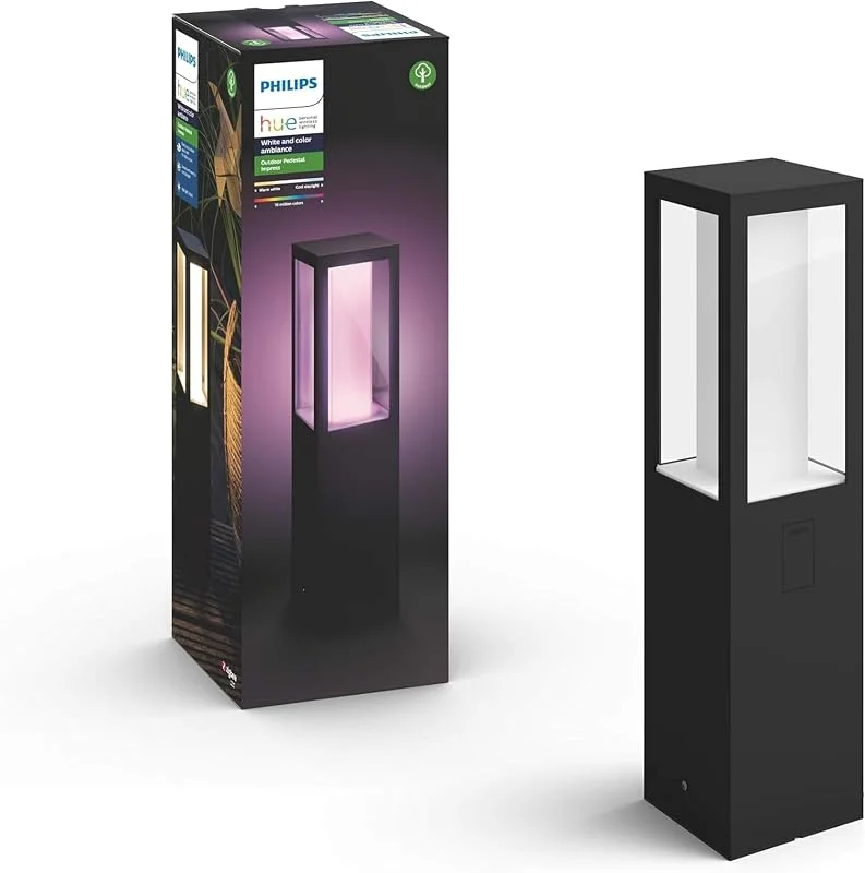 Philips Hue Impress piedestal för utomhusbruk, svart — Smarta hem