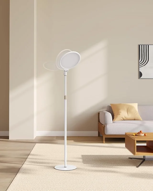 TELESIN Ringlampa med stativ och telefonhållare, professionell LED-ringlampa för videoinspelning, smink, streaming, helskärm ljusring för YouTube, Tiktok (vit) — Mobil och surfplatta