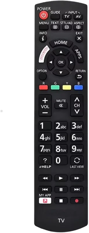 Fjärrkontroll för PANASONIC N2QAYB001109, N2QAYB001133 - Ersätter — TV och streaming