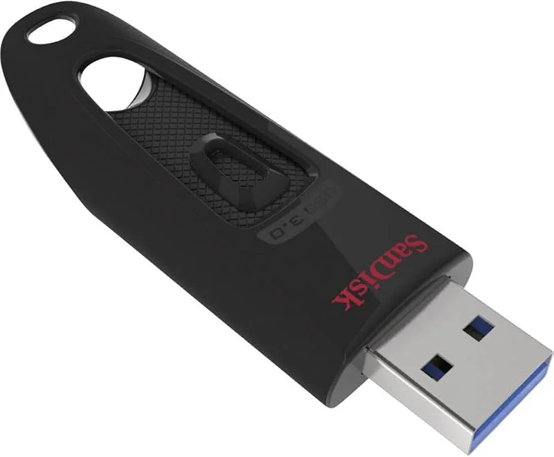 SanDisk Ultra 256GB USB 3.0 Flashminne, Läshastigheter upp till 130 MB, s, Svart — Datortillbehör