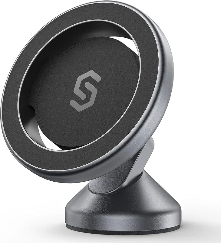 SYNCWIRE MagSafe bilfäste – flexibel rotation magnetisk telefonhållare för bilinstrumentbräda, starka magneter, universell kompatibel iPhone, Samsung, Pixel – MagSafe-biltillbehör — Mobil och surfplatta