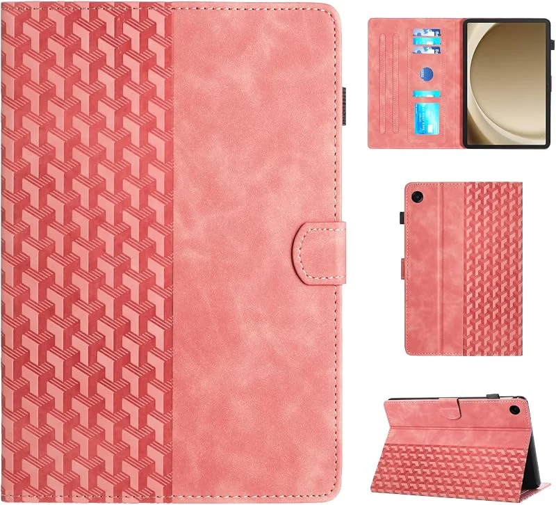 Casafuy Skyddsfodral för Samsung Galaxy Tab A11 Plus 2025, Tab A9 Plus 2023 11 tum, skyddsfodral med lock för surfplatta Galaxy Tab A11 Plus (SM-X230, SM-X235, SM-X236B), rosa — Mobil och surfplatta