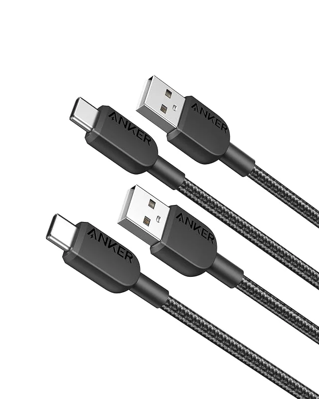 Anker 310 USB-A till USB-C-kabel, 2-pack, 90cm, nylon — Mobil och surfplatta