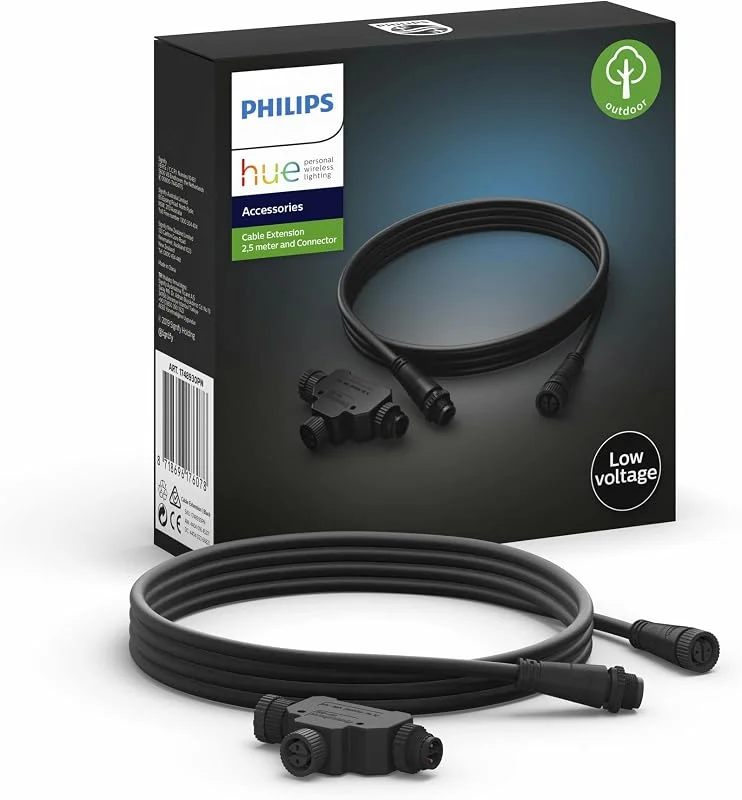 Philips Hue Outdoor Low Voltage förlängningskabel, 2, 5 meter — Smarta hem